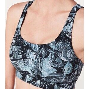 Lululemon Size 12 Energy Sports Bra Eternal Wave Starlight Black
